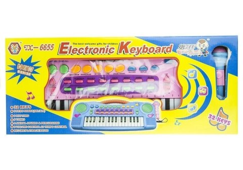 Keyboard Organki Różowe z Mikrofonem 32 Klawisze Keyboard Organki Różowe z Mikrofonem 32 Klawisze