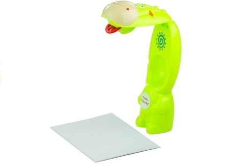 Projektor Do Rysowania Rzutnik Krówka 3 Dyski Pisaki Zielony 3w1