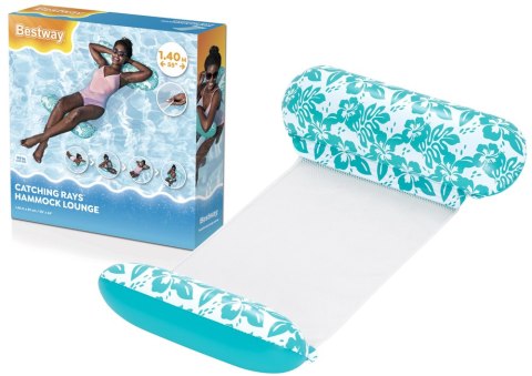 Dmuchany Materac Do Pływania Siatkowy Miętowy 140 x 87 cm Bestway 43839 Dmuchany Materac Do Pływania Siatkowy Miętowy 140 x 87 cm Bestway 43839