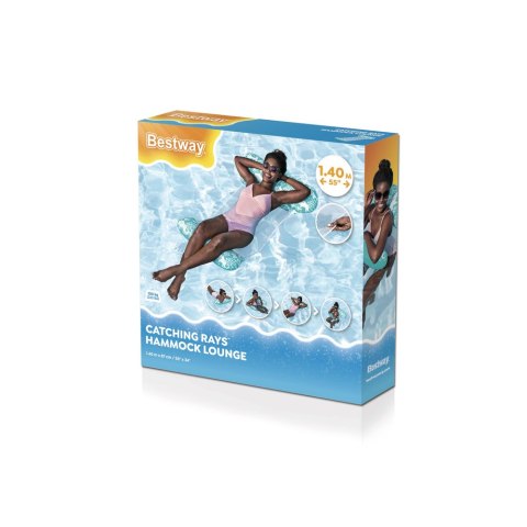 Dmuchany Materac Do Pływania Siatkowy Miętowy 140 x 87 cm Bestway 43839 Dmuchany Materac Do Pływania Siatkowy Miętowy 140 x 87 cm Bestway 43839