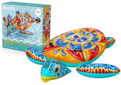 Dmuchany Materac Żółw 183 x 173 cm Bestway 41523 Dmuchany Materac Żółw 183 x 173 cm Bestway 41523