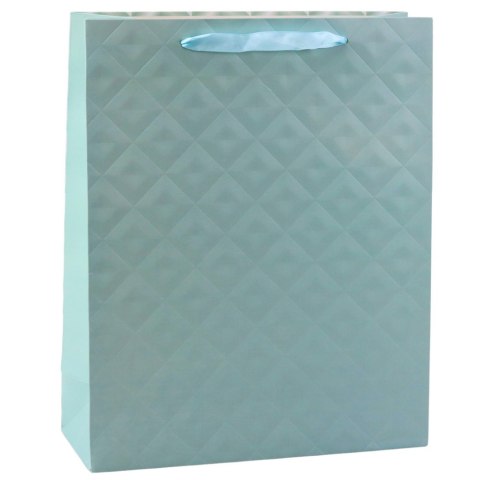 Torba Prezentowa Z Tłoczeniem Błękitna Turkusowa 32 x 26 x 10cm Torba Prezentowa Z Tłoczeniem Błękitna Turkusowa 32 x 26 x 10cm