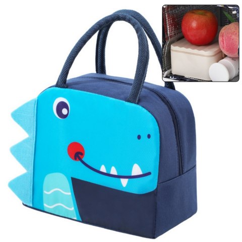 Torba Termiczna Izolacyjna Śniadaniowa Lunch Bag Dinozaur Niebieski 23cm Torba Termiczna Izolacyjna Śniadaniowa Lunch Bag Dinozaur Niebieski 23cm