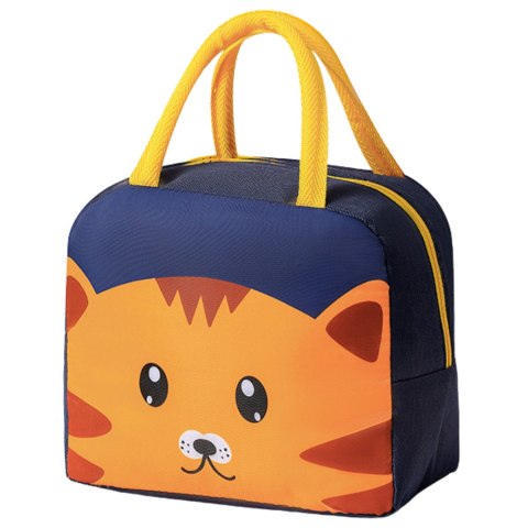 Torba Termiczna Izolacyjna Śniadaniowa Lunch Bag Kot Granatowa 23cm Torba Termiczna Izolacyjna Śniadaniowa Lunch Bag Kot Granatowa 23cm