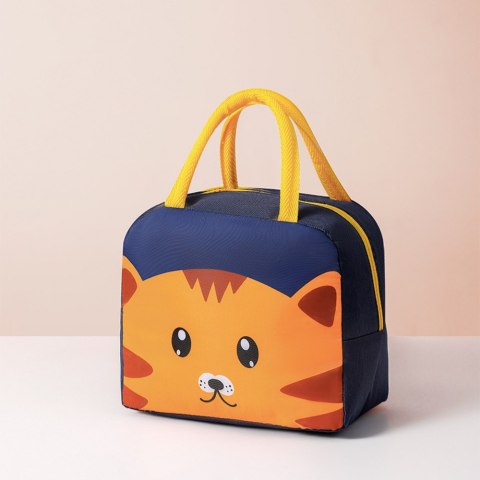 Torba Termiczna Izolacyjna Śniadaniowa Lunch Bag Kot Granatowa 23cm Torba Termiczna Izolacyjna Śniadaniowa Lunch Bag Kot Granatowa 23cm