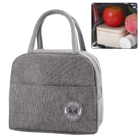 Torba Termiczna Izolacyjna Śniadaniowa Lunch Bag Szara 23cm Torba Termiczna Izolacyjna Śniadaniowa Lunch Bag Szara 23cm
