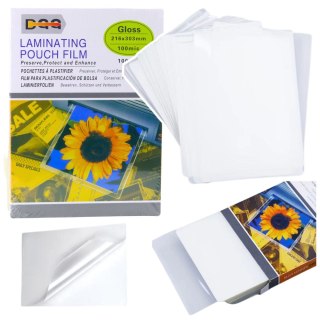 Folia Do Laminowania Błyszcząca A4 216x303mm 100mic 100szt.