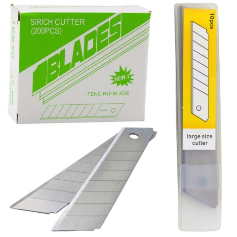 Ostrza Segmentowe Wymienne 14 Segmentów 18mm 10szt Ostrza Segmentowe Wymienne 14 Segmentów 18mm 10szt