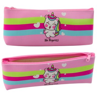 Piórnik Szkolny Dziewczęcy Jednorożec Pastelowy Różowy