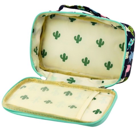 Piórnik Szkolny Organizer Kosmetyczka Dodatkowa Kieszonka Granatowy 22,5cm Piórnik Szkolny Organizer Kosmetyczka Dodatkowa Kieszonka Granatowy 22,5cm