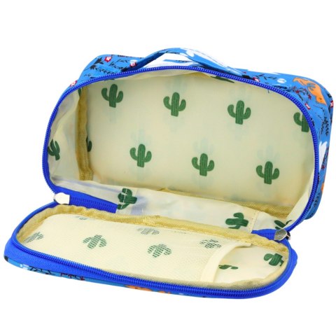 Piórnik Szkolny Organizer Kosmetyczka Dodatkowa Kieszonka Niebieski 22,5cm Piórnik Szkolny Organizer Kosmetyczka Dodatkowa Kieszonka Niebieski 22,5cm