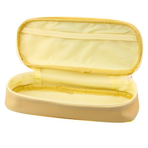 Piórnik Szkolny Przybornik Kosmiczne Tygryski Beżowy 24cm Piórnik Szkolny Przybornik Kosmiczne Tygryski Beżowy 24cm