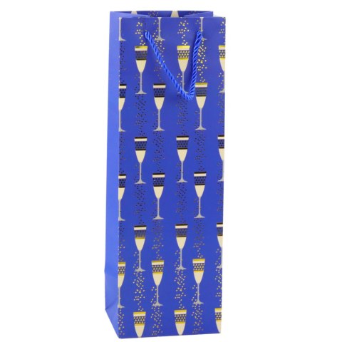 Torba Prezentowa Na Butelkę Motyw Kieliszków 36 x 12 x 10 cm Torba Prezentowa Na Butelkę Motyw Kieliszków 36 x 12 x 10 cm