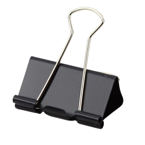 Zestaw Uniwersalne Klipsy Biurowe Stal Sprężynowa Czarny 51mm 12szt Zestaw Uniwersalne Klipsy Biurowe Stal Sprężynowa Czarny 51mm 12szt