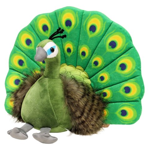 Maskotka Pluszowa Przytulanka Elegancki Paw Zielony 30cm Maskotka Pluszowa Przytulanka Elegancki Paw Zielony 30cm