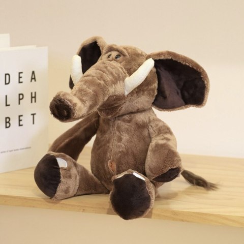 Pluszowa Maskotka Przytulanka Słoń Z Dużymi Uszami Brązowy 22cm Pluszowa Maskotka Przytulanka Słoń Z Dużymi Uszami Brązowy 22cm