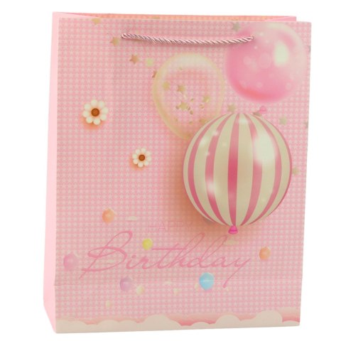 Torba Prezentowa Urodzinowa Balony Happy Birthday 32 x 26 x 12 cm
