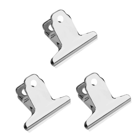 Zestaw Metalowych Klipsów Spinaczy Biurowych 3szt 75mm Zestaw Metalowych Klipsów Spinaczy Biurowych 3szt 75mm