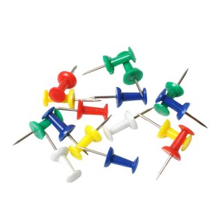 Zestaw Pinezki Do Tablicy Korkowej Biurowe Szkolne Kolorowe 40szt.