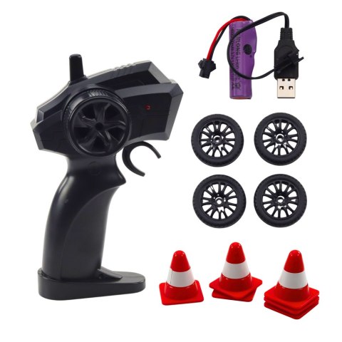 Auto Sportowe Drift Wymienne Koła Zdalnie Sterowany RC 4WD Czerwone Sport