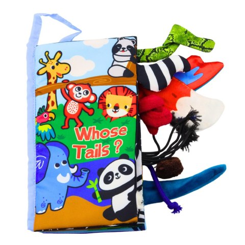 Miękka Książeczka Edukacyjna Szeleszcząca Zwierzęta Ogonki Dla Niemowląt Niebieska Miękka Książeczka Edukacyjna Szeleszcząca Zwierzęta Ogonki Dla Niemowląt Niebieska