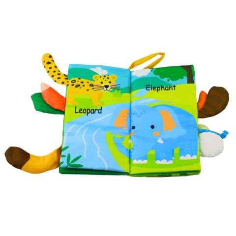 Miękka Książeczka Edukacyjna Szeleszcząca Zwierzęta Ogonki Dla Niemowląt Żółta Miękka Książeczka Edukacyjna Szeleszcząca Zwierzęta Ogonki Dla Niemowląt Żółta