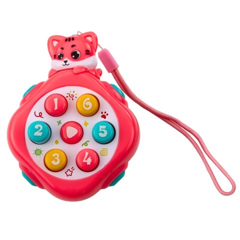 Mini Whack-A-Mole Gra Zręcznościowa Zwierzęta Liczby Kolorowe Mix