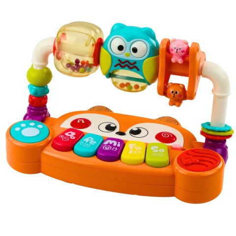 Pianinko Edukacyjne Interaktywne Grzechotki Sowa Pomarańczowe