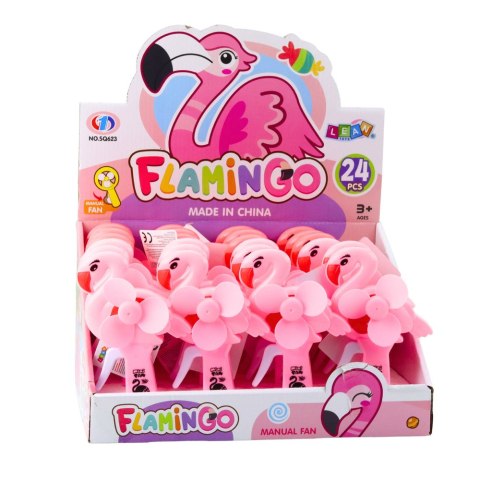 Wentylator Wiatrak Ręczny Flaming Różowy Wentylator Wiatrak Ręczny Flaming Różowy