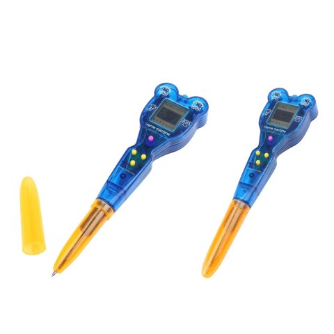 Gra Elektroniczna Z Długopisem 168w1 Smycz Pomarańczowo-Niebieska