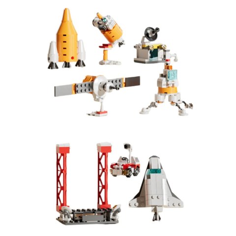 Klocki Konstrukcyjne Stacja Kosmiczna Rakieta Kolekcja 24-58 el. Mix