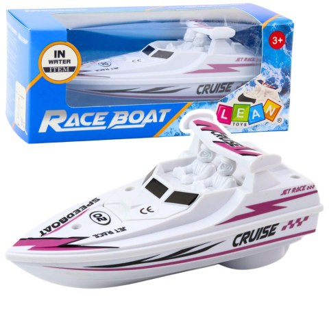 Łódź Motorówka Na Baterie Biała Pływająca Wodna Łódź Motorówka Na Baterie Biała Pływająca Wodna