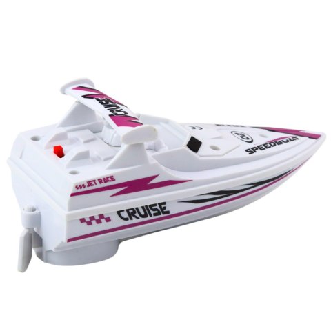 Łódź Motorówka Na Baterie Biała Pływająca Wodna Łódź Motorówka Na Baterie Biała Pływająca Wodna