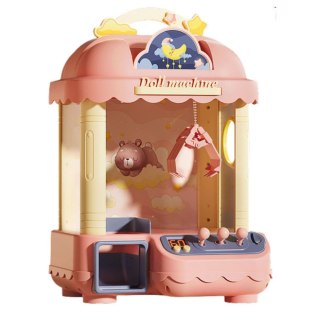 Maszyna Do Łapania Pluszaków Słodyczy Na Żetony Światła Dźwięki Różowa