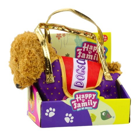 Piesek Pudel W Torbie Na Rzep Maskotka Przytulanka Jasnobrązowy Piesek Pudel W Torbie Na Rzep Maskotka Przytulanka Jasnobrązowy