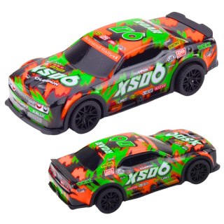 Samochód Wyścigowy XS06 Napęd Światła Dźwięki Pomarańczowy Niebieski