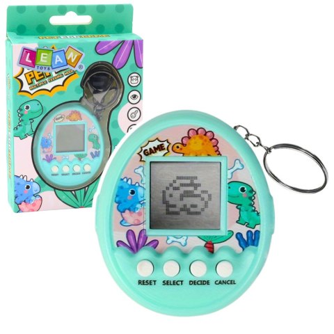 Tamagotchi Pet Egg Gra Elektroniczna 168W1 Brelok Z Dzwoneczkiem Turkusowa Tamagotchi Pet Egg Gra Elektroniczna 168W1 Brelok Z Dzwoneczkiem Turkusowa