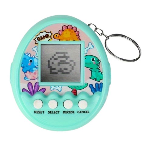 Tamagotchi Pet Egg Gra Elektroniczna 168W1 Brelok Z Dzwoneczkiem Turkusowa Tamagotchi Pet Egg Gra Elektroniczna 168W1 Brelok Z Dzwoneczkiem Turkusowa