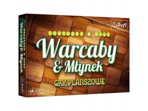 Gra planszowa Warcaby i Młynek Trefl 01681 Gra planszowa Warcaby i Młynek Trefl 01681
