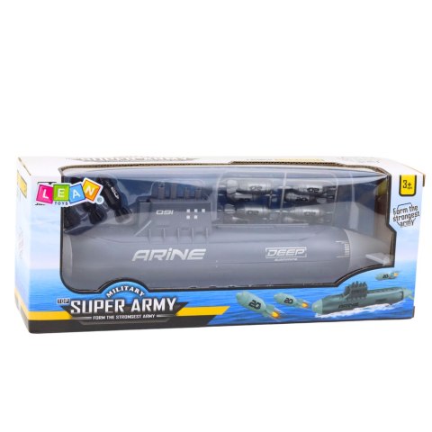 Statek Łódź Podwodna Strzelająca Torpedami Napęd Ciemnoszara 28cm Statek Łódź Podwodna Strzelająca Torpedami Napęd Ciemnoszara 28cm