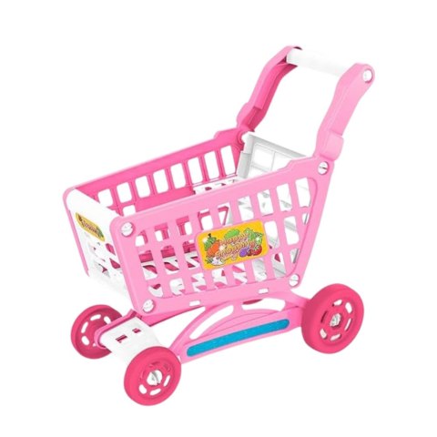 Zestaw Sklepowy Kasa Koszyk Produkty Spożywcze Światła Dźwięki Różowy