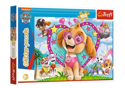 Puzzle - 100 - W Blasku Skye - Psi Patrol - Trefl 14818 Puzzle - 100 - W Blasku Skye - Psi Patrol - Trefl 14818