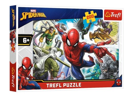 Puzzle - 200 - Urodzony bohater - Spiderman - Trefl 13235 Puzzle - 200 - Urodzony bohater - Spiderman - Trefl 13235