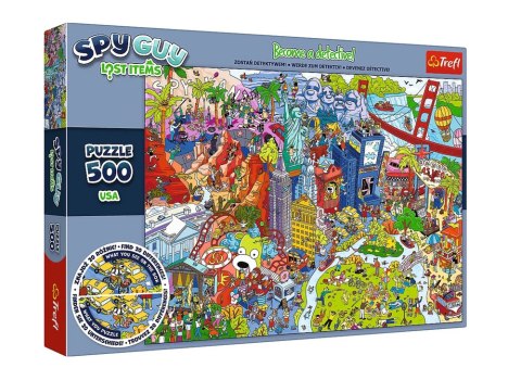 Puzzle - 500 - Spy Guy Lost Items - USA - Rodzina Treflików - Trefl 37480 Puzzle - 500 - Spy Guy Lost Items - USA - Rodzina Treflików - Trefl 37480
