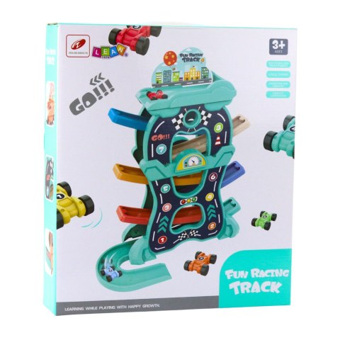 Zestaw Edukacyjny Tor Samochodowy Zjeżdzalnia Trzy Poziomy Zestaw Edukacyjny Tor Samochodowy Zjeżdzalnia Trzy Poziomy