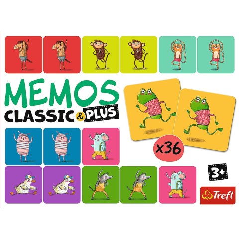Gra Memos Classic&Plus Ruch i dźwięk Trefl 02271 Gra Memos Classic&Plus Ruch i dźwięk Trefl 02271