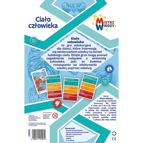 Gra dla dzieci Ciało człowieka Mistrz Wiedzy Trefl 01957