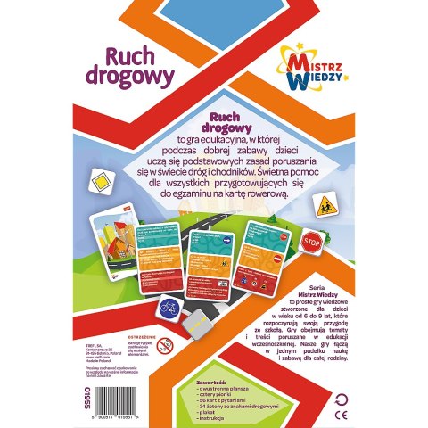Gra dla dzieci Ruch drogowy Mistrz Wiedzy Trefl 01955