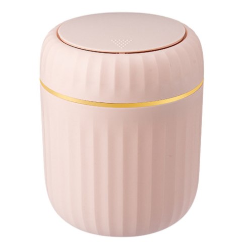 Mini Kosz Na Śmieci Otwierana Pokrywa Uniwersalny Elegancki Różowy Mini Kosz Na Śmieci Otwierana Pokrywa Uniwersalny Elegancki Różowy