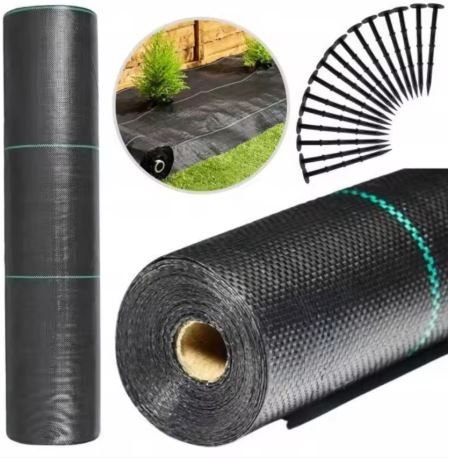 Agrotkanina Czarna 100 cm x50m UV 70g Antychwastowa Agrowłóknina + Kotwy Agrotkanina Czarna 100 cm x50m UV 70g Antychwastowa Agrowłóknina + Kotwy